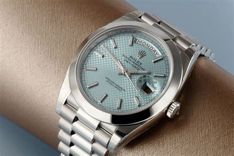 rolex day date platinum ice blue dial|rolex day date smooth bezel.